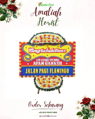 Bunga Papan Congratulation di Sawah Lebar